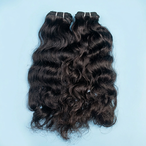 Prix imbattable promotionnel : Extension de cheveux indiens bruts en vrac, teintables, ondulés, texture optimale, couleur de qualité, cheveux Remy pour tissage Nohenna - Product Image 1