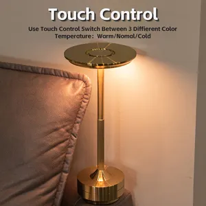 Xqt温かみのある雰囲気シンプルなデザインタッチスイッチホテルバーカウンターUFO型デスクランプ
