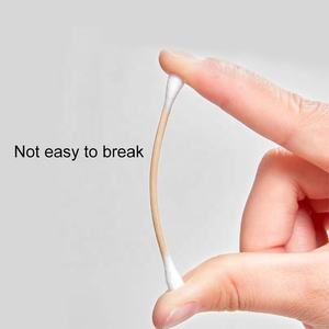 Mini 200 pièces de <span class=keywords><strong>cotons</strong></span>-<span class=keywords><strong>tiges</strong></span> biodégradables en bambou, vente en gros, pour les soins personnels des bébés et l'hygiène des oreilles, applicateurs cosmétiques - Product Image 4