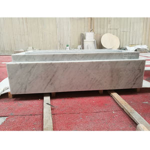 יוקרה מודרני יאנקו סלון ספה מעוקב מסד נמוך השיש שולחן קפה טבעי לבן קררה השיש קפה שולחנות - Product Image 5