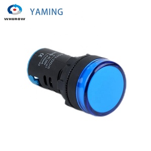 AD16 22mm alta luce di colore rosso luci luci pilota <span class=keywords><strong>ACDC</strong></span> 6V/12V/24V/36V/48V macchina da lavoro - Product Image 4
