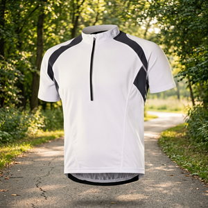 Maillot de cyclisme pour homme à demi-zip, respirant et à séchage rapide, vente en gros - Product Image 3