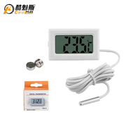 Termometer Digital TPM-10, pengukur suhu Mini elektronik kulkas dengan Sensor