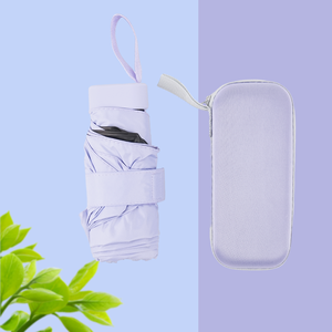 Lichtgewicht Opvouwbare Multi Color Capsule Uv-Resistente Zwarte Mini Op Maat Reclame Zonneparaplu Met Logo - Product Image 4