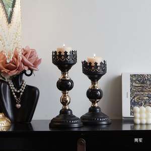 Candelabros de metal OEM para bodas, Navidad, Pascua y cumpleaños, diseño sin llama para marcas - Product Image 3