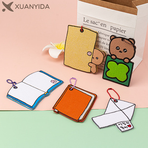 Phim Hoạt Hình Hàn Quốc Keychain Dễ Thương Các Bản Vá Lỗi Tùy Chỉnh Thêu Các Bản Vá Lỗi Sắt Trên Keychain Cho Ba Lô Túi - Product Image 6