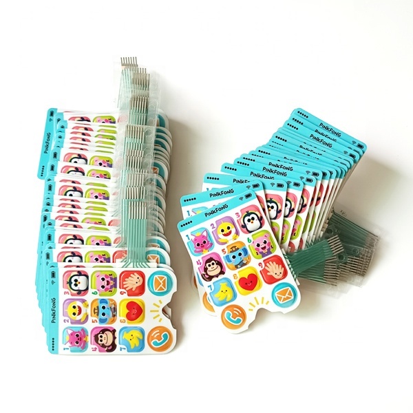 Professional  custom Very Light Feel Good Colourful Membrane Switches Circuit Membrane Keyboards Keypads