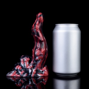 Dildo Extra Largo Talla XXL para Hombres, Tapón Anal de Silicona con Forma de Lengua de Lobo y Ventosa - Product Image 4