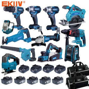 EKIIV professionnel 15 en 1 perceuse sans fil kit d'outils électriques ensemble de sacs à outils comprenant une meuleuse de clé/<span class=keywords><strong>sac</strong></span> à outils/tournevis - Product Image 2