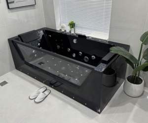 Bañeras y Duchas de Acrílico Negro, Bañeras y Spas Independientes <span class=keywords><strong>con</strong></span> Funciones Completas, Bañeras de Hidromasaje Independientes - Product Image 4