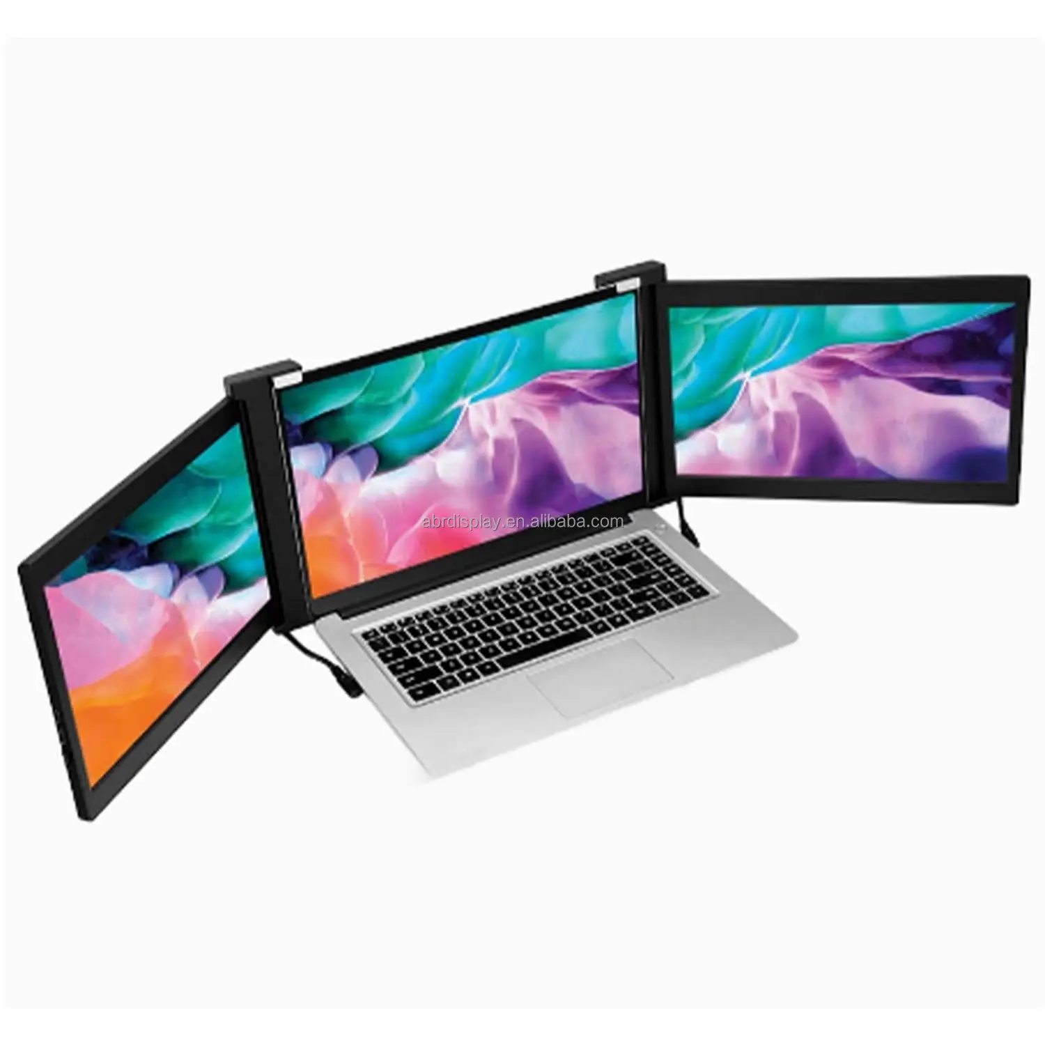 OEM 14 Laptop Tiga Monitor portabel Full HD usb Tipe C LCD layar ips monitor satu kabel koneksi monitor game