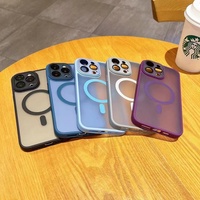 Coque de téléphone magnétique populaire, effet mat givré, anti-traces de doigts pour iPhone 18 17 16 15 14 13 12 11 Pro Max