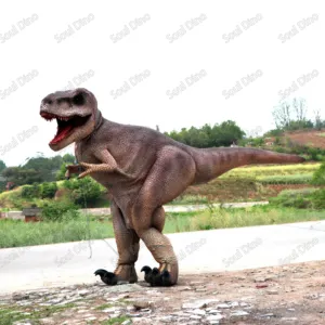 4.2M gizli bacaksız t-rex dinozor kostüm yürüyüş Animatronic animanosaurus rex gerçekçi Jurassic Park performans suit