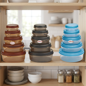 NDURO SS4607 Food Grade Plastic Durable Air-Tight Lid Storage Container Kitchen Meat <b>Box</b> for Fridge <b>Freezer</b> Storage Bowls - Product Image 4