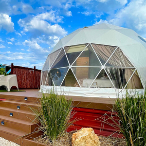 Tente de glamping géodésique de luxe écologique et imperméable de 6 m pour couples, toutes saisons, type hôtel, à <span class=keywords><strong>vendre</strong></span> - Product Image 2