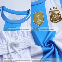 Uniformes de fútbol con mapa de Código europeo personalizables, hilo de bordado Digital procesado en fábrica, ropa de fútbol con impresión Offset para