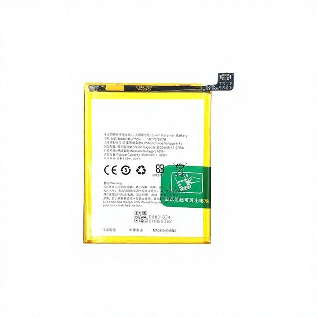 BLP689 High Capacity Internal Replacement Li-ion Battery for OPPO R15X K1 R17 Neo Mobile Phone OEM Silver/Yellow