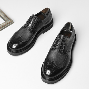 573-34 2025 Newest Men's Formal Genuine Leather Fancy <strong>Platform</strong> Shoes Dress Shoes <strong>Oxfords</strong> - Product Image 1