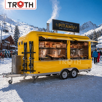 Truth Food Truck mit Vollausstattung und BBQ Mobiler Gewerblicher Küchenwagen für Grill, Pizza, Burger und Outdoor-Catering