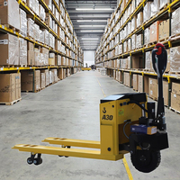 Transpalette Électrique Autopropulsé Robuste HZHI 4500lbs avec Batterie au Lithium et Pneus en Polyuréthane