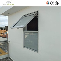 Auvent à persiennes battantes moderne sur mesure, multi-ombres, direct usine, avec quincaillerie allemande, pour cuisine extérieure et villa