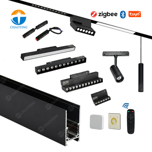 Sistema de Iluminación LED Magnético de 48V, Focos Empotrados de Superficie, 10W 20W 30W 40W, Lineales, Atenuables Dali, con Succión Magnética - Product Image 1
