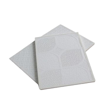 Plaques de plafond en PVC et plâtre 603x603mm, imperméables, ignifuges, pour plafond suspendu de bureau
