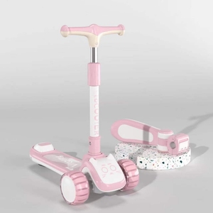 <span class=keywords><strong>Trottinette</strong></span> pour enfants de 3 à 8 <span class=keywords><strong>ans</strong></span>, pliable, avec musique et lumières, multifonctionnelle, pour garçons et filles, bébés et grands enfants, à pédales - Product Image 5