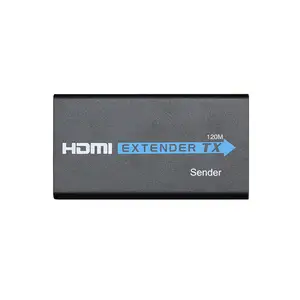 Extensor de HDMI para conversión, 120M, sobre IP, UTP, Cat5e/Cat6, 1080P, compatible con uno a muchos modos