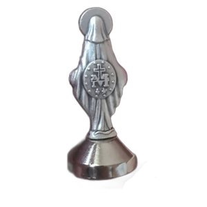 Metal Milagrosa Mary Mini Estatua - Product Image 3