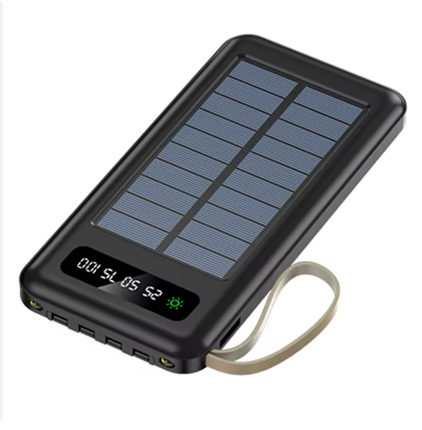 Wholesale 20000MAH Solar Power Bank with Micro USB Input Custom Logo Mobile Phone Holder 10000mah Solar Power Bank