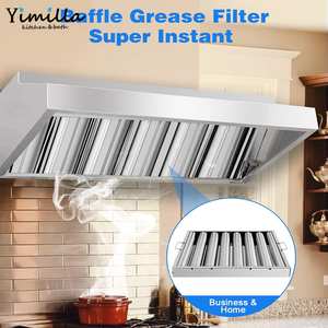 Filtros para Campanas Extractoras de Cocina Comercial de Acero Inoxidable 430, 19.5W x 19.5H Pulgadas, para Campanas Extractoras de Grasa - Product Image 1