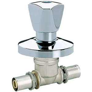 Vanne affleurante 26X26 complète avec volant et rosette pour machines de fabrication de tuyaux - Product Image 1