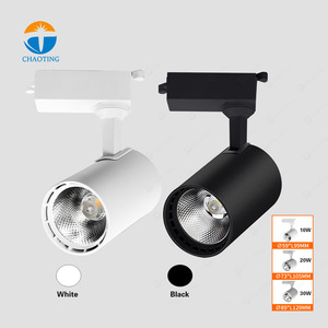 Offre Spéciale fabricant <span class=keywords><strong>de</strong></span> luminaires modernes <span class=keywords><strong>spots</strong></span> sur <span class=keywords><strong>rail</strong></span> encastrés en surface lampe à <span class=keywords><strong>LED</strong></span> projecteur Cob réglable noir blanc - Product Image 3