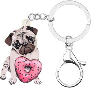 Llavero personalizado con diseño de perro adorable, llavero acrílico para mascotas, decoración de monedero, llavero acrílico para mujer, regalos de encanto - Product Image 2
