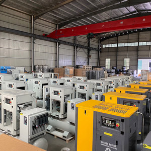 Compresores de Aire de Tornillo Rotativo Industriales con Inversor Cuatro en Uno, 7.5kw 10hp, con Tanque y Secador de Aire - Product Image 2