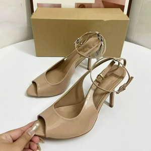 Sandales à talons hauts pour femmes, style peep-toe, grandes tailles, style polyvalent pour tous les jours et les sorties - Product Image 2