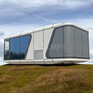 Cabine d'hôtel capsule extérieure contemporaine, étanche, écologique et luxueuse, préfabriquée, type Apple Cabin Container House - Product Image 4