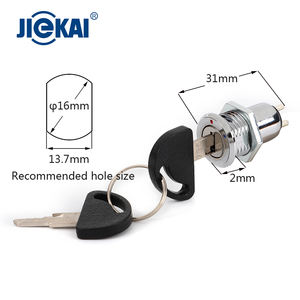 JK101 중국 하드웨어 제조업체 16mm 키 락 스위치 자동차 오토바이 점화 키 스위치 - Product Image 6