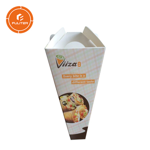 Custom Personalized Plain Cheap Pizza Cone Packaging Paper Box