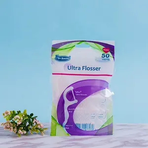 Ultra flosser <span class=keywords><strong>dentaire</strong></span> avec PTFE, <span class=keywords><strong>soie</strong></span> <span class=keywords><strong>dentaire</strong></span> 50 pièces sac d'emballage - Product Image 3