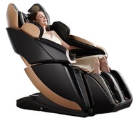 Fauteuil de massage électrique de luxe C130 de haute qualité, 4D, 6 rouleaux, corps entier, zéro gravité, thérapeutique, en cuir PU, portable
