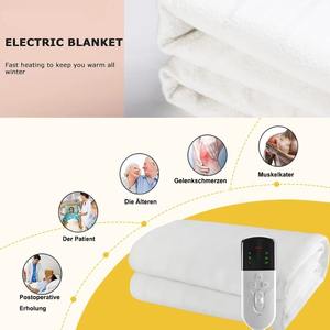 Manta calefactable Manta eléctrica Temporizador Almohadilla calefactable 220V 150*80cm Colchón térmico Calentador de cuerpo de invierno Calentador de <span class=keywords><strong>cama</strong></span> calefactable - Product Image 2