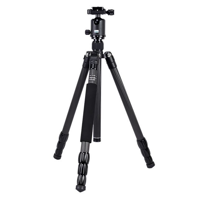 High Quality Professional Carbon Fiber DSLR Video Camera Tripod Gimbal Bubble Level Fold Feature 1600mm Extended Length for Bird