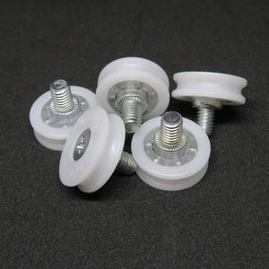 Rotelle per Cassetti in Plastica POM 19mm 22mm 24mm 26mm 28mm 30mm, Pulegge di Ricambio con Cuscinetti e Dadi - Product Image 1