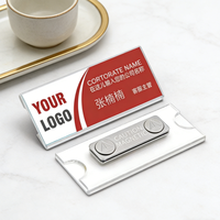Badges nominatifs magnétiques personnalisés, écologiques et résistants à l'eau, étiquettes d'identification personnalisées pour les employés