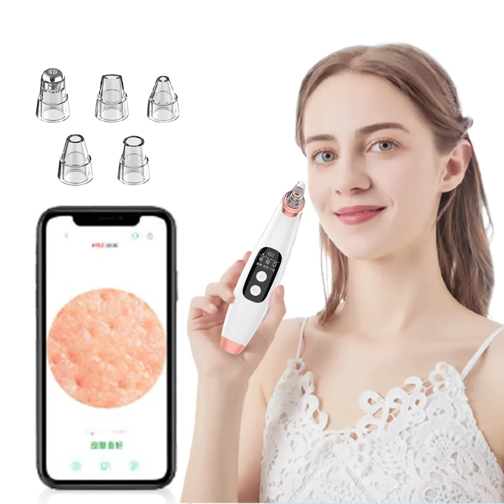 Visual Hd Vacuum Blackhead Removal Suction Wifi Visible Hot And Cold Blackhead Remover With Camera