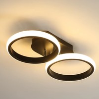 Maison moderne décorative créative cape carrée ronde chambre balcon nordique simple fer led couloir lampe avec plafonnier