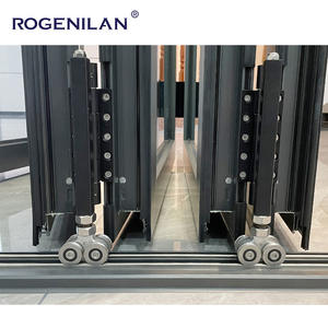 Puerta Plegable Triple de Aluminio para Patio Rogenilan, Puerta Exterior Insonorizada para Casas - Product Image 4