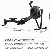 Entraîneur de fitness commercial Cardio Ski Aviron horizontal de haute qualité avec moniteur